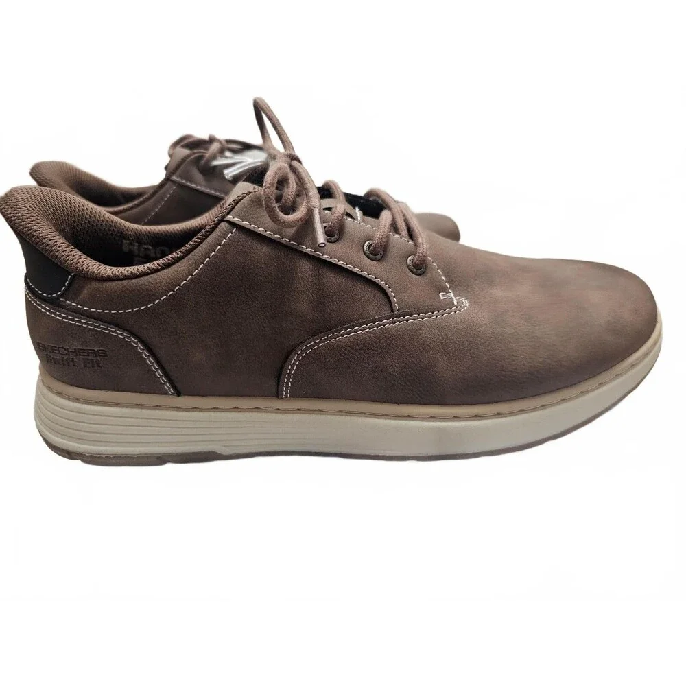 Skechers Swift Fit Casual Shoe Brown 10 Hands Free